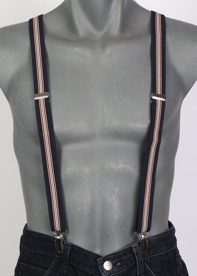 Extra Long Striped Suspender Braces