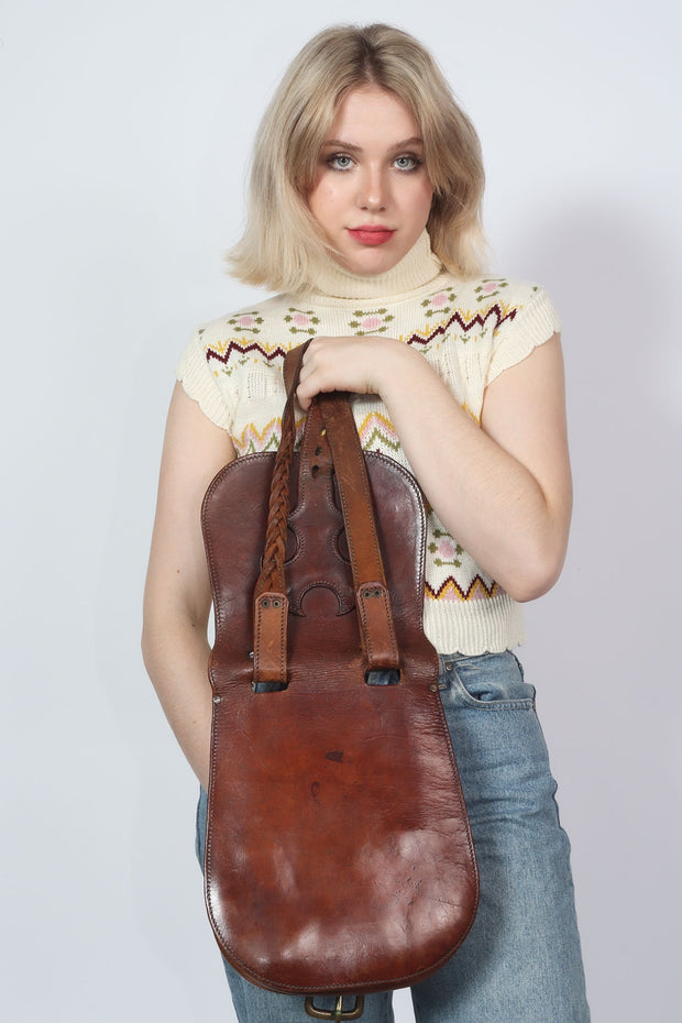 1970's Tooled Leather Bag
