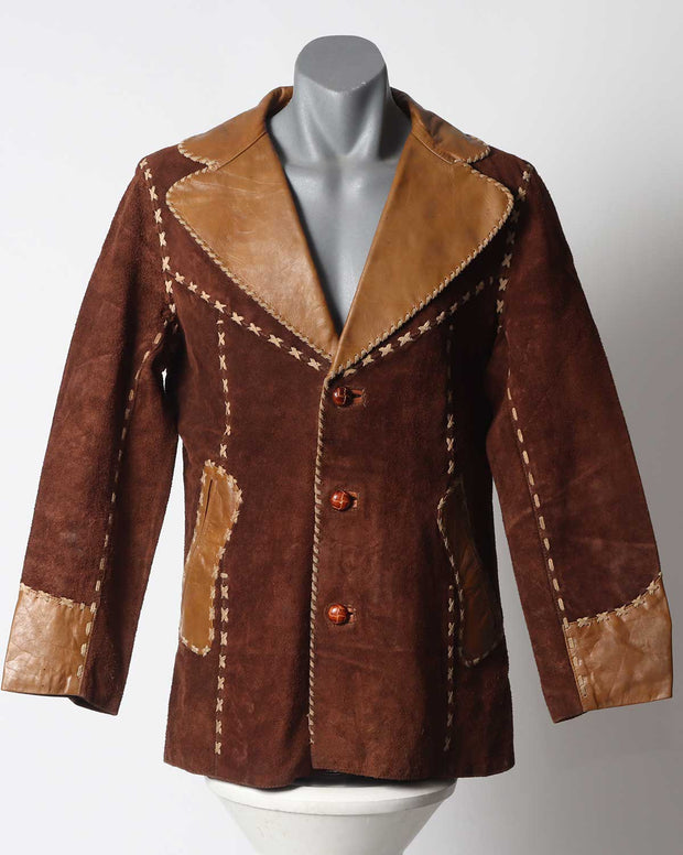 Vintage Leather Ranch Coat