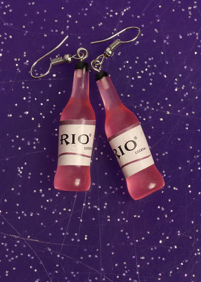 Pink Bottle Earrings