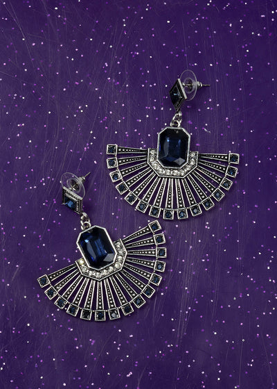 Art Deco Style Fan Earrings