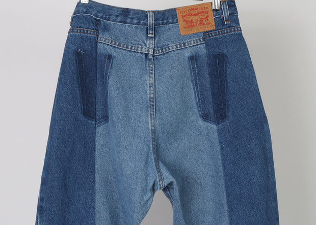 2 Tone Levis High Waist Flare Jeans