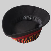 Flame Print Bucket Hat
