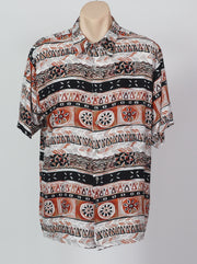 Batik Tribal Hawaiian Vintage Shirt