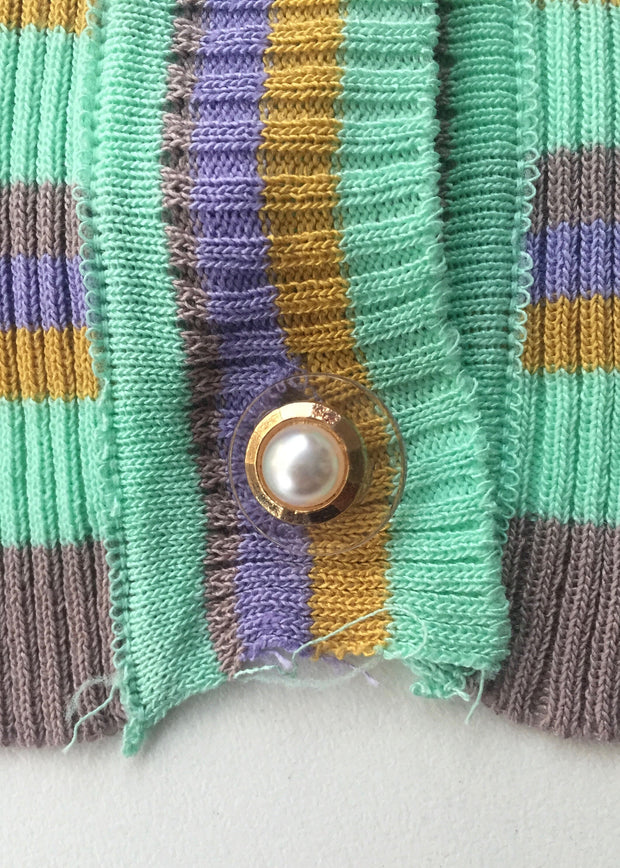 Harlequin Knit Crop Top