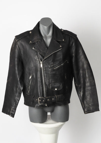 Ash Gee Vintage Leather Motorcycle Jacket