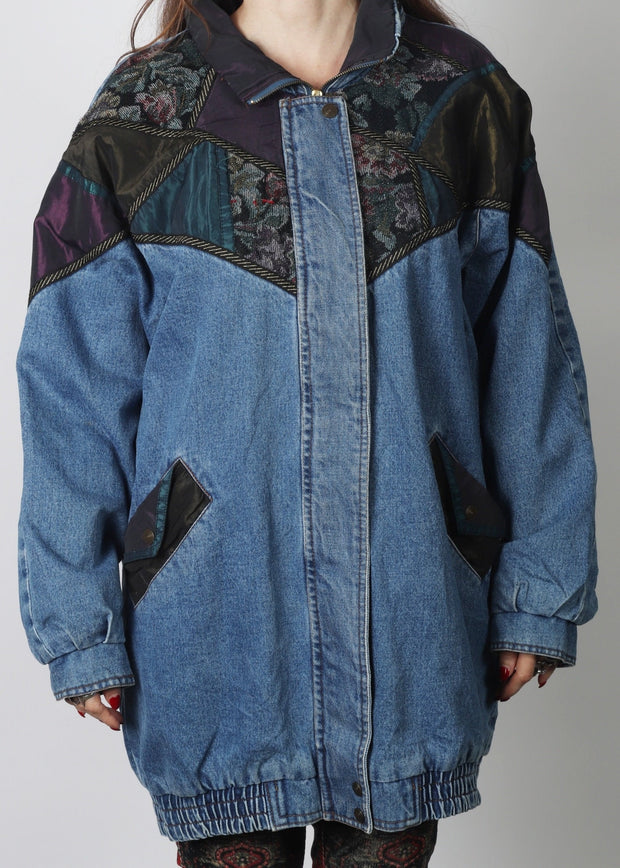 80's/90's Oversized Stonewash Denim Coat, Current Seen