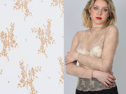 Delicate Lace Nude Sheer Layering Top