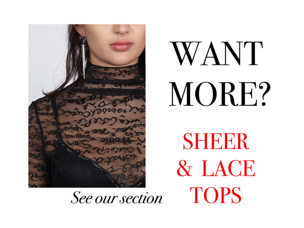 Cottage Core Sheer Stretch Lace Top
