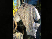 Psychedelic Party Shirt / Silver Disco / Gift for Him / Bachelor / Funny Parties / Performer / Unisex / Festival / Bucks Night / Sexy