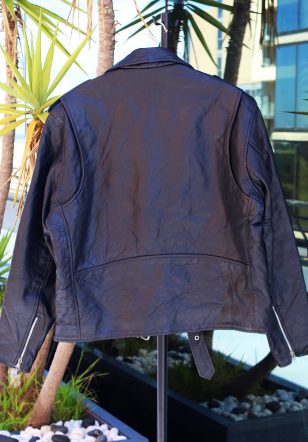 XElement Vintage Leather Motorcycle Jacket / Size XL