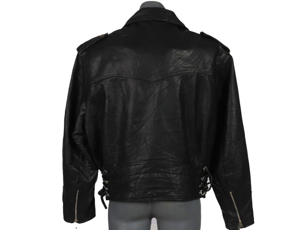 Vaughan Richards Vintage Leather Motorcycle Jacket / Renegade / Size XL