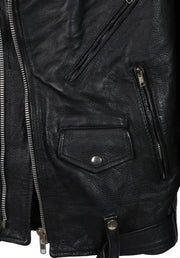 Rocker Vintage Leather Motorcycle Jacket / Size S