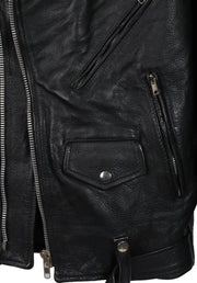Rocker Vintage Leather Motorcycle Jacket/Size S