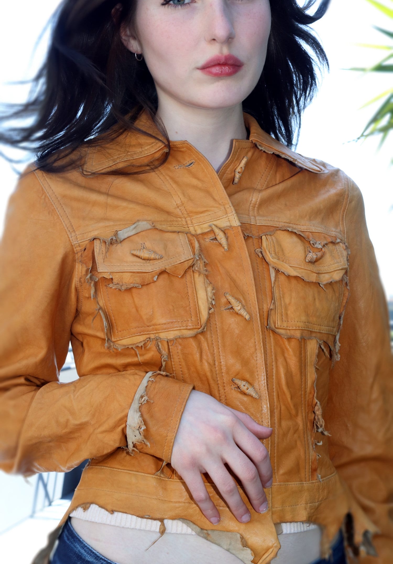 beautiful people leather jean jacket 200 - ジャケット・アウター