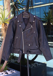 XElement Vintage Leather Motorcycle Jacket / Size XL