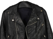 Rocker Vintage Leather Motorcycle Jacket / Size S