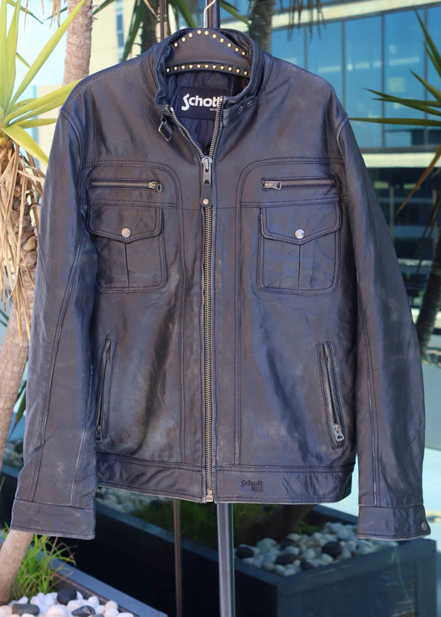 Schott NYC Vintage Leather Jacket/Size XL