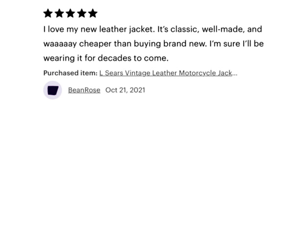 Rockstar Vintage Leather Motorcycle Jacket / Size L